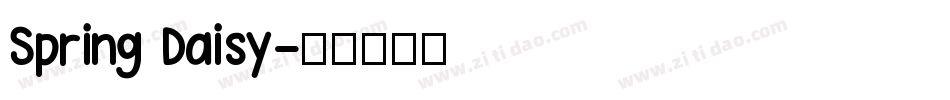 Spring Daisy字体转换